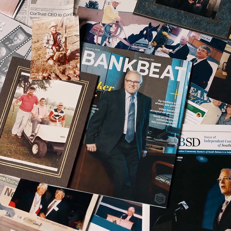 A magazine featuring a cortrust bank owner